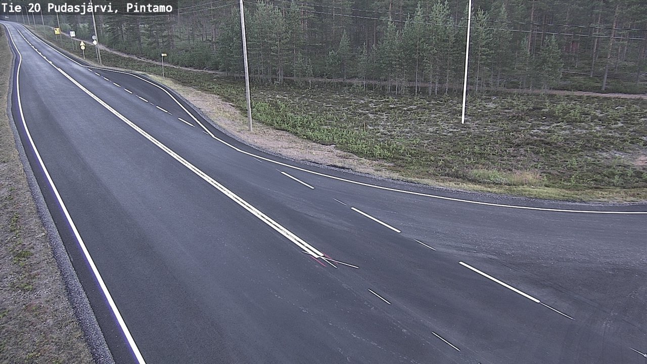 Kelikamerat Kuva Tie 20 Pudasjärvi, Pintamo, Pudasjärvi, Pohjois-Pohjanmaa