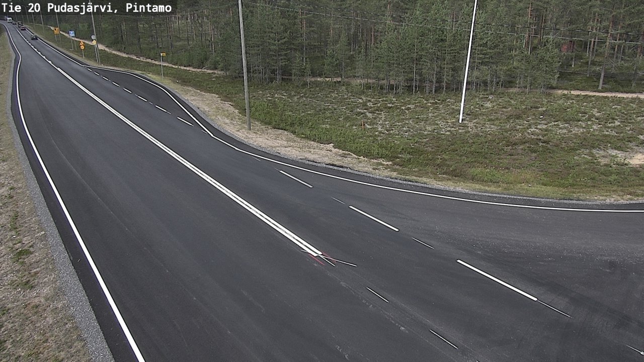 Kelikamerat Kuva Tie 20 Pudasjärvi, Pintamo, Pudasjärvi, Pohjois-Pohjanmaa