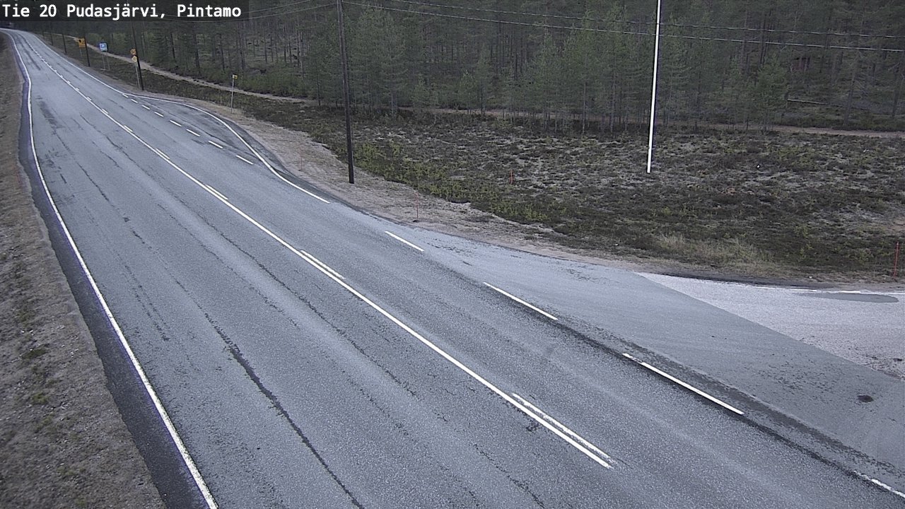 Kelikamerat Kuva Tie 20 Pudasjärvi, Pintamo, Pudasjärvi, Pohjois-Pohjanmaa