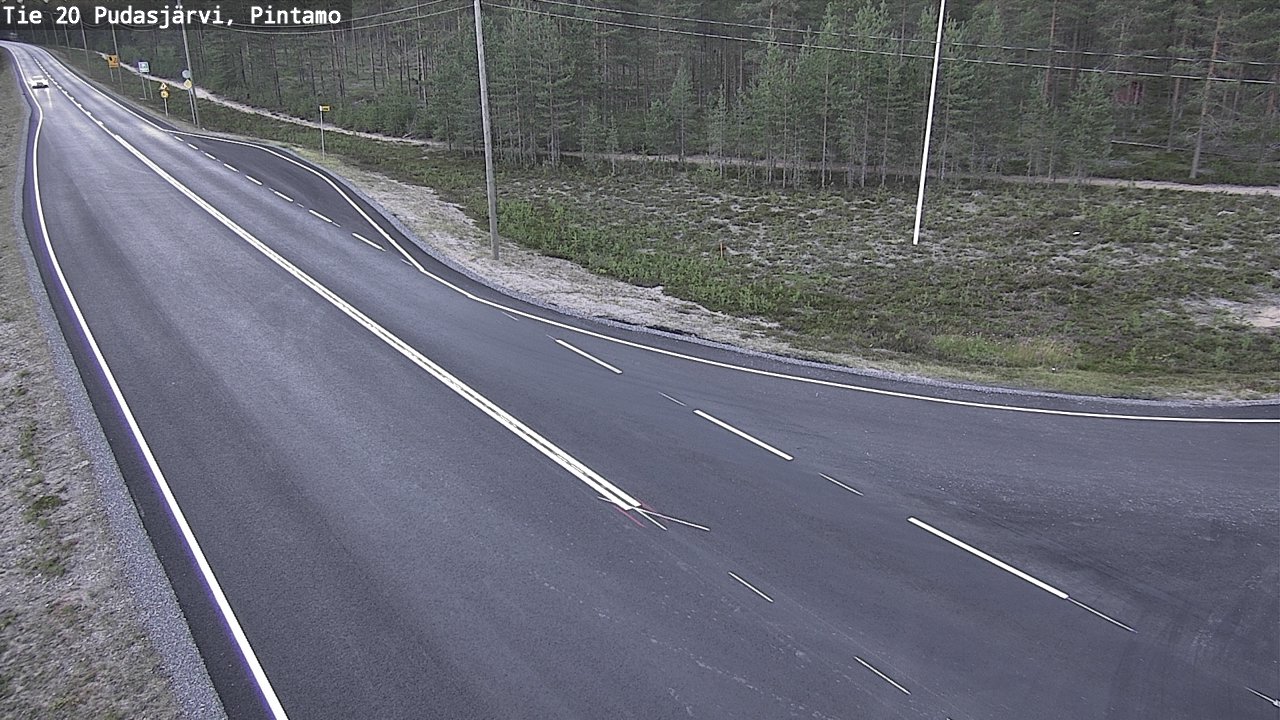 Kelikamerat Kuva Tie 20 Pudasjärvi, Pintamo, Pudasjärvi, Pohjois-Pohjanmaa