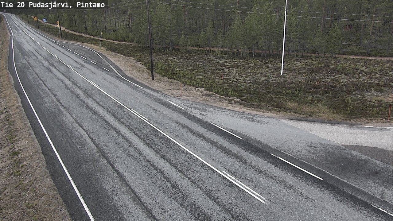 Kelikamerat Kuva Tie 20 Pudasjärvi, Pintamo, Pudasjärvi, Pohjois-Pohjanmaa