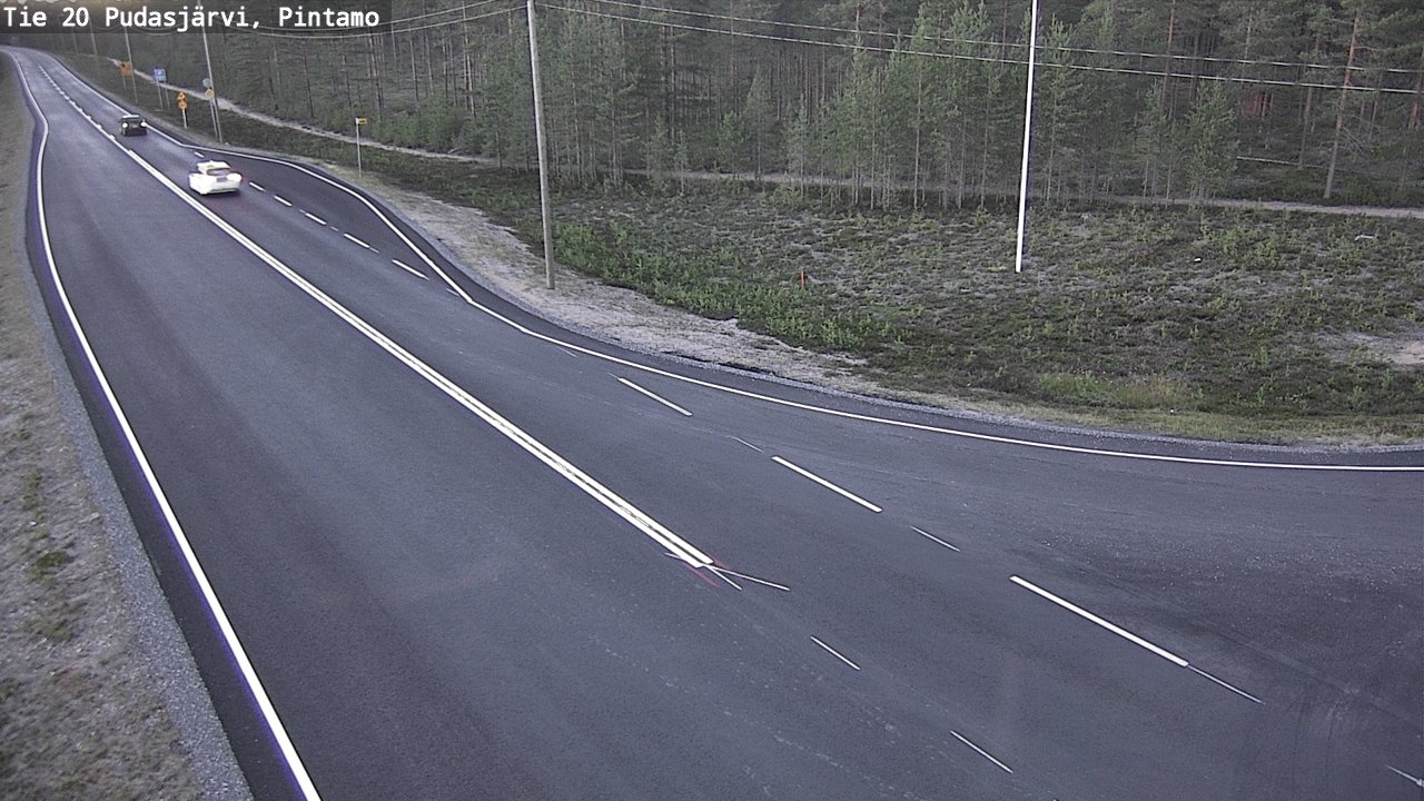 Kelikamerat Kuva Tie 20 Pudasjärvi, Pintamo, Pudasjärvi, Pohjois-Pohjanmaa
