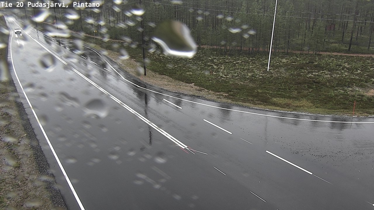 Weather Camera Image Väg 20 Pudasjärvi, Pintamo, Pudasjärvi, Pohjois-Pohjanmaa