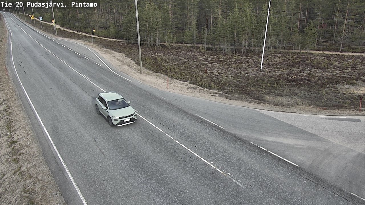 Kelikamerat Kuva Tie 20 Pudasjärvi, Pintamo, Pudasjärvi, Pohjois-Pohjanmaa