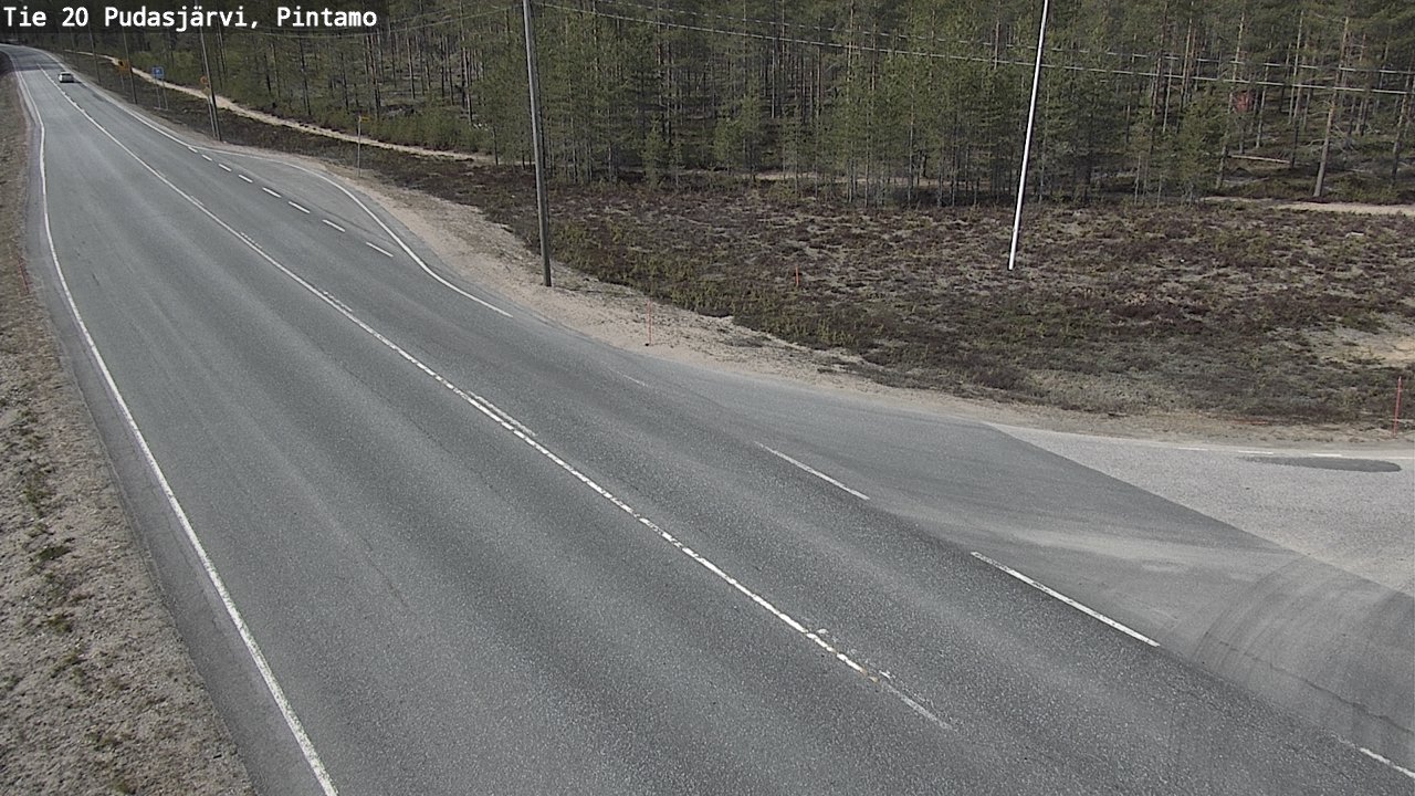 Kelikamerat Kuva Tie 20 Pudasjärvi, Pintamo, Pudasjärvi, Pohjois-Pohjanmaa