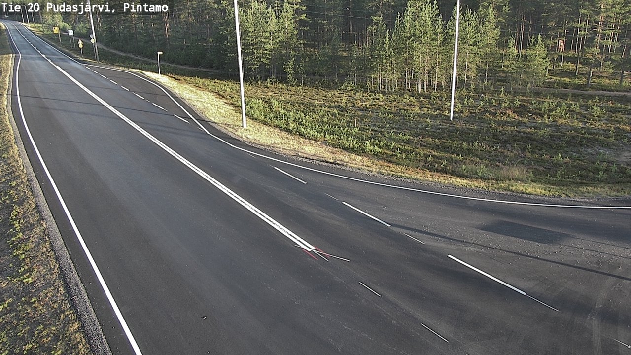 Kelikamerat Kuva Tie 20 Pudasjärvi, Pintamo, Pudasjärvi, Pohjois-Pohjanmaa