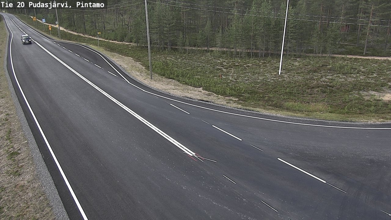 Kelikamerat Kuva Tie 20 Pudasjärvi, Pintamo, Pudasjärvi, Pohjois-Pohjanmaa