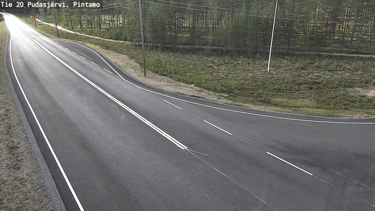 Kelikamerat Kuva Tie 20 Pudasjärvi, Pintamo, Pudasjärvi, Pohjois-Pohjanmaa
