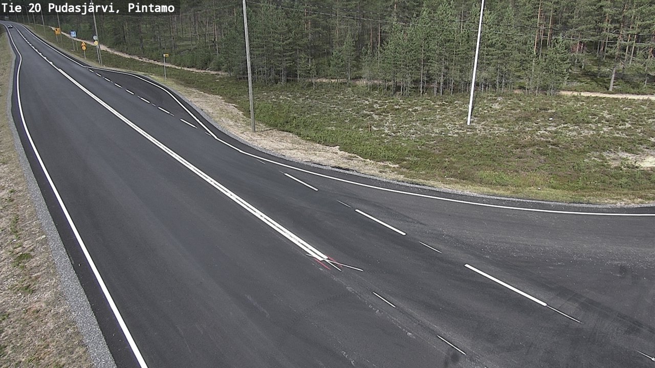 Kelikamerat Kuva Tie 20 Pudasjärvi, Pintamo, Pudasjärvi, Pohjois-Pohjanmaa