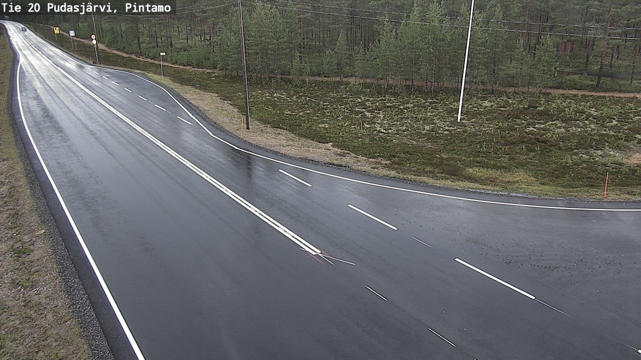 Kelikamerat Kuva Tie 20 Pudasjärvi, Pintamo, Pudasjärvi, Pohjois-Pohjanmaa