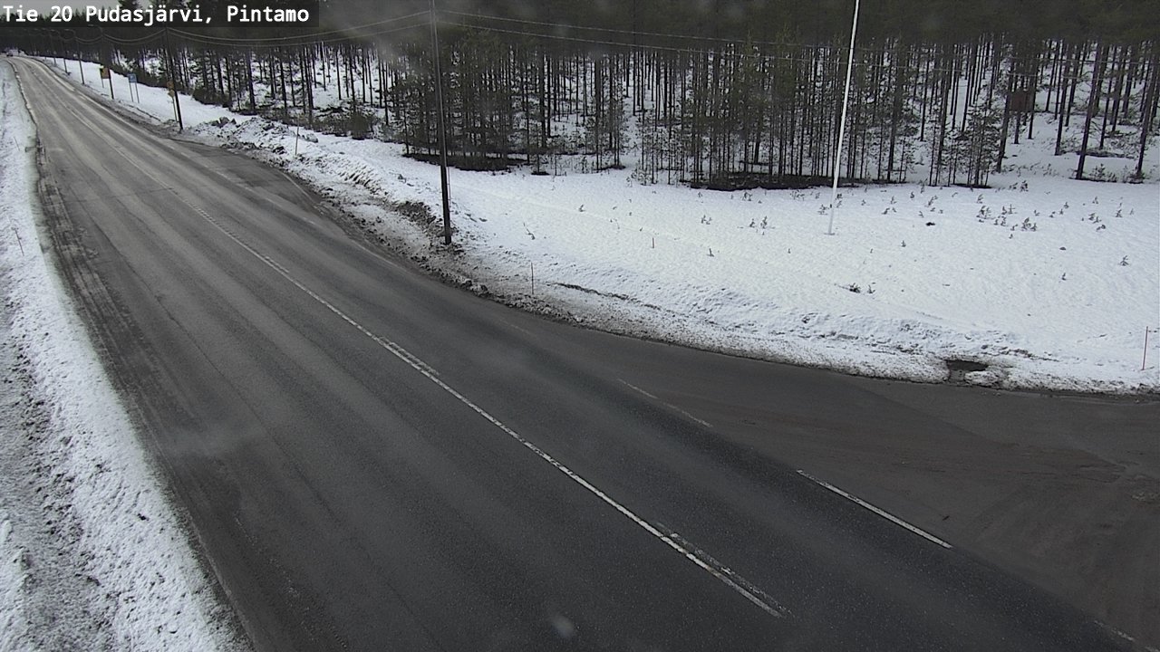 Kelikamerat Kuva Tie 20 Pudasjärvi, Pintamo, Pudasjärvi, Pohjois-Pohjanmaa