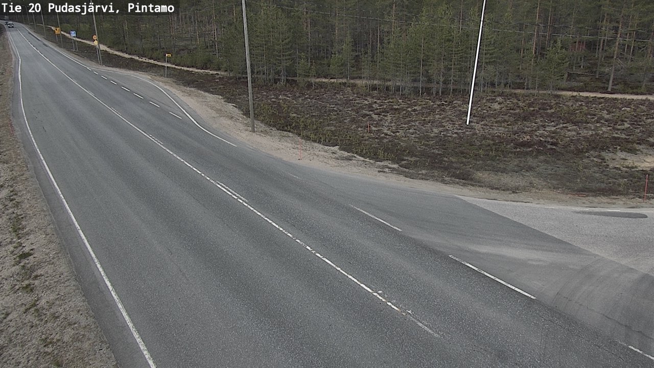 Kelikamerat Kuva Tie 20 Pudasjärvi, Pintamo, Pudasjärvi, Pohjois-Pohjanmaa