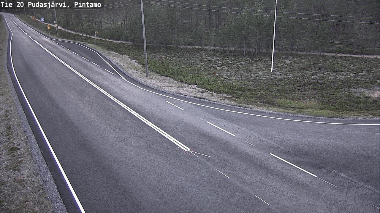 Kelikamerat Kuva Tie 20 Pudasjärvi, Pintamo, Pudasjärvi, Pohjois-Pohjanmaa