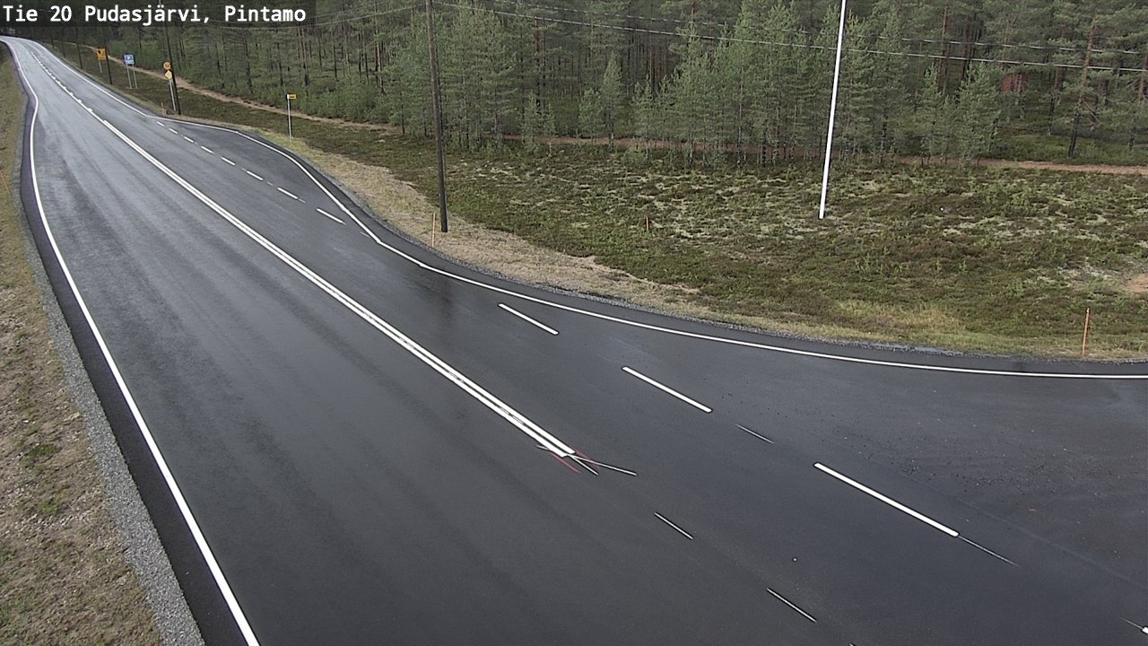 Kelikamerat Kuva Tie 20 Pudasjärvi, Pintamo, Pudasjärvi, Pohjois-Pohjanmaa