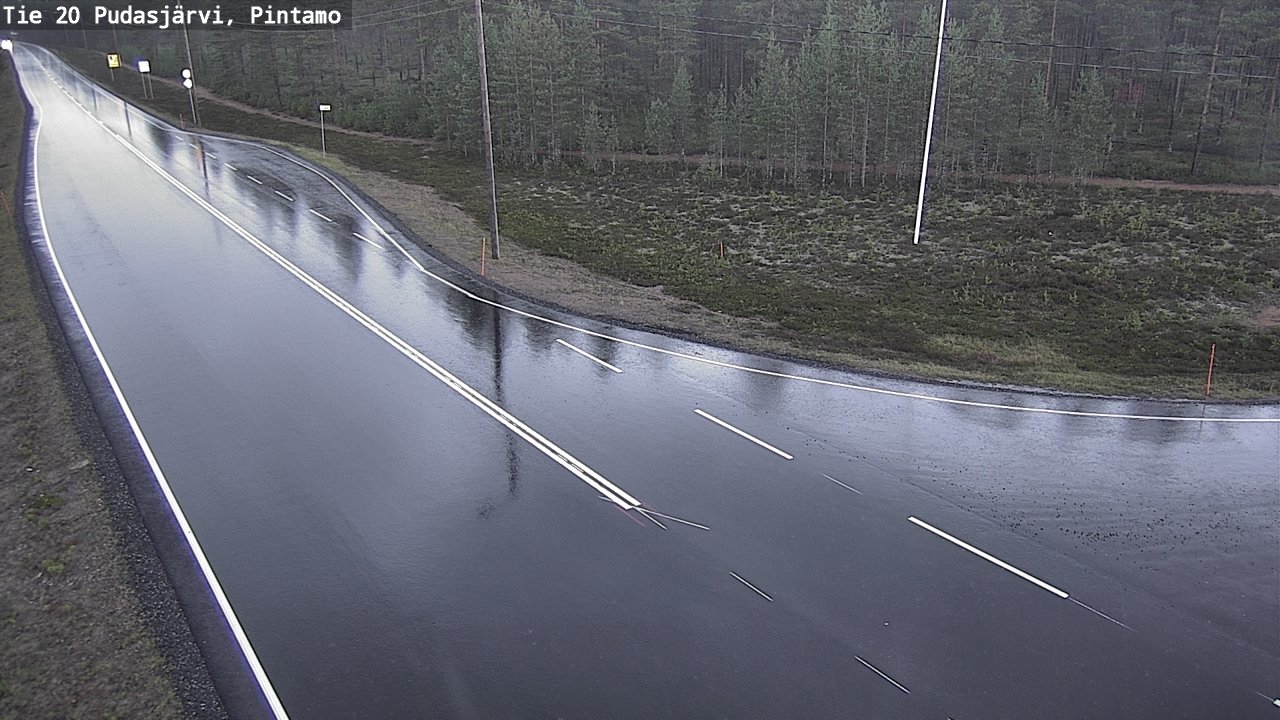Kelikamerat Kuva Tie 20 Pudasjärvi, Pintamo, Pudasjärvi, Pohjois-Pohjanmaa