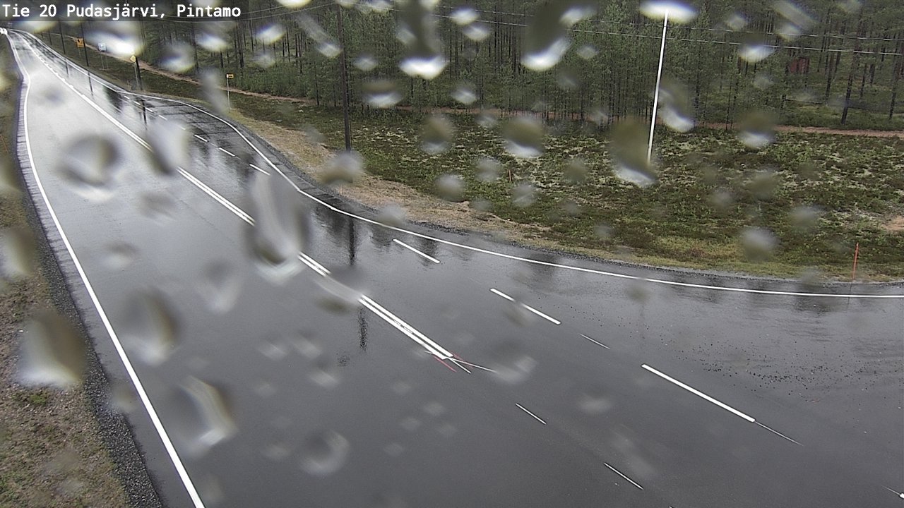 Weather Camera Image Väg 20 Pudasjärvi, Pintamo, Pudasjärvi, Pohjois-Pohjanmaa