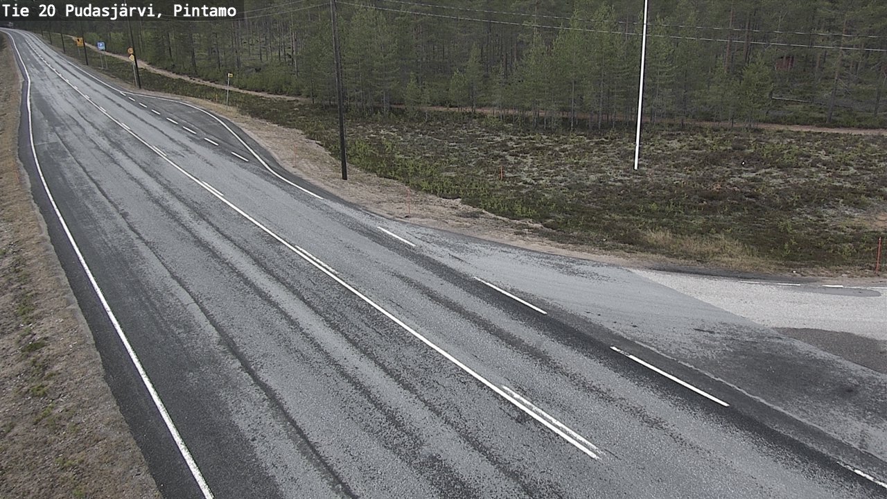 Kelikamerat Kuva Tie 20 Pudasjärvi, Pintamo, Pudasjärvi, Pohjois-Pohjanmaa