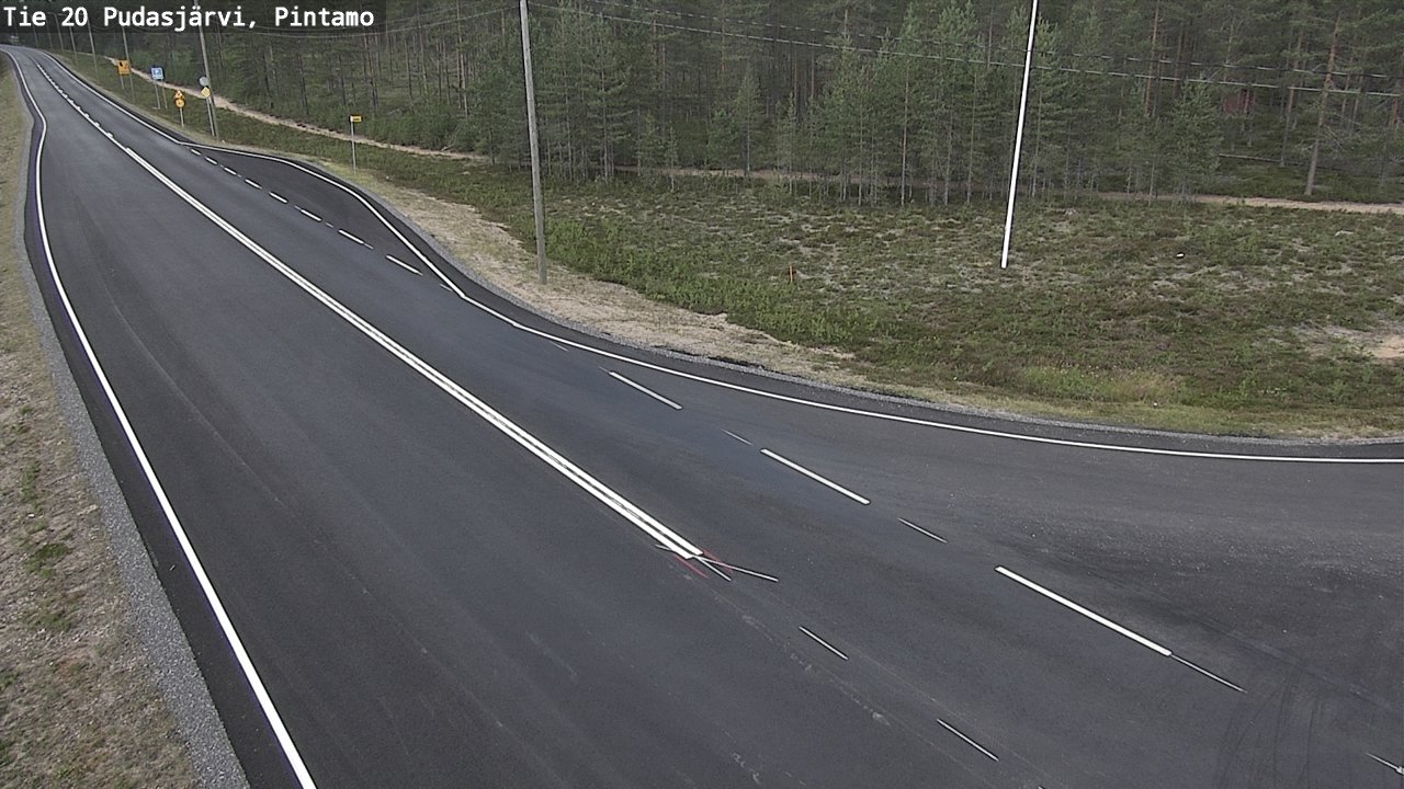 Kelikamerat Kuva Tie 20 Pudasjärvi, Pintamo, Pudasjärvi, Pohjois-Pohjanmaa