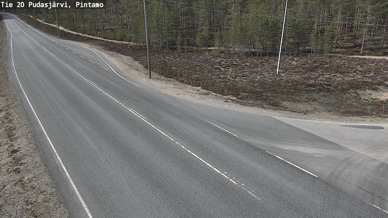 Kelikamerat Kuva Tie 20 Pudasjärvi, Pintamo, Pudasjärvi, Pohjois-Pohjanmaa