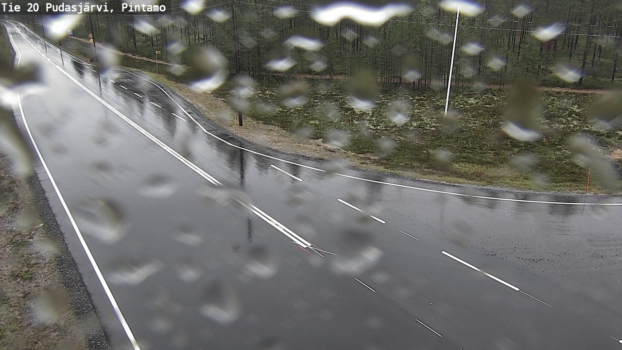 Weather Camera Image Väg 20 Pudasjärvi, Pintamo, Pudasjärvi, Pohjois-Pohjanmaa