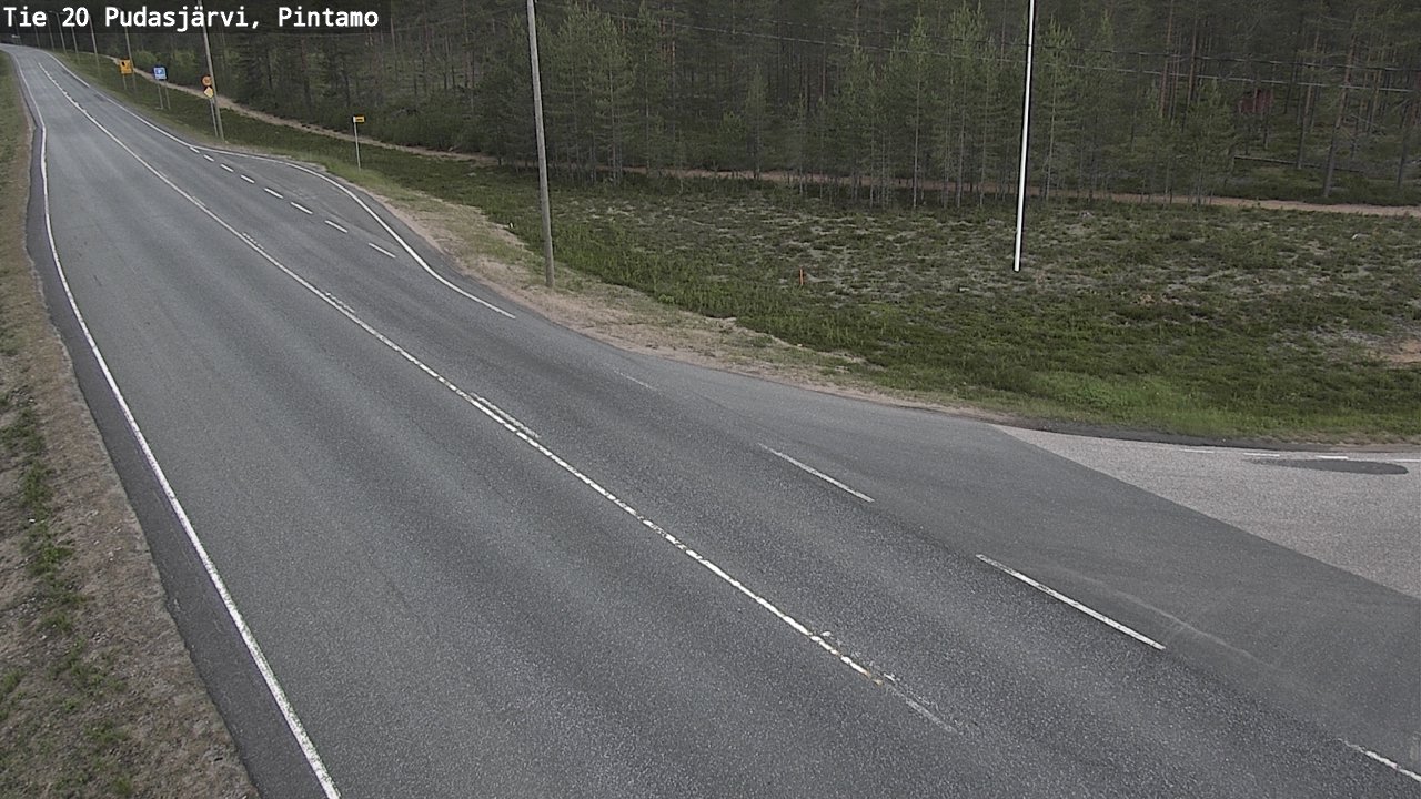 Kelikamerat Kuva Tie 20 Pudasjärvi, Pintamo, Pudasjärvi, Pohjois-Pohjanmaa