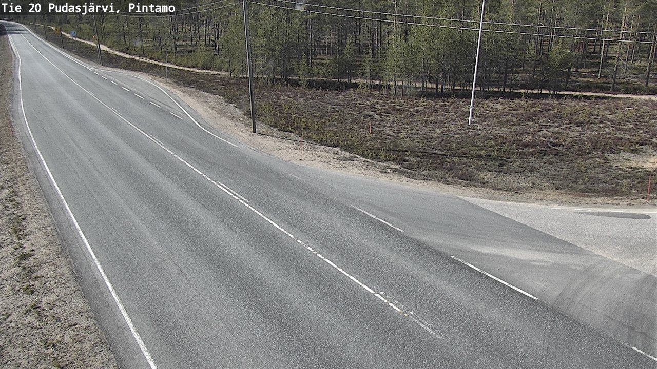 Kelikamerat Kuva Tie 20 Pudasjärvi, Pintamo, Pudasjärvi, Pohjois-Pohjanmaa