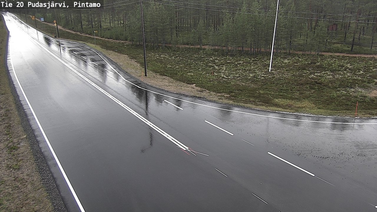 Kelikamerat Kuva Tie 20 Pudasjärvi, Pintamo, Pudasjärvi, Pohjois-Pohjanmaa