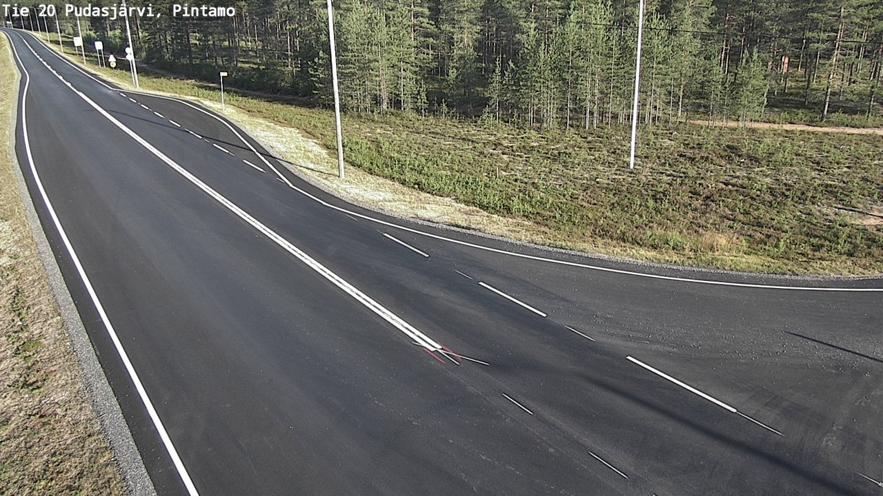 Kelikamerat Kuva Tie 20 Pudasjärvi, Pintamo, Pudasjärvi, Pohjois-Pohjanmaa