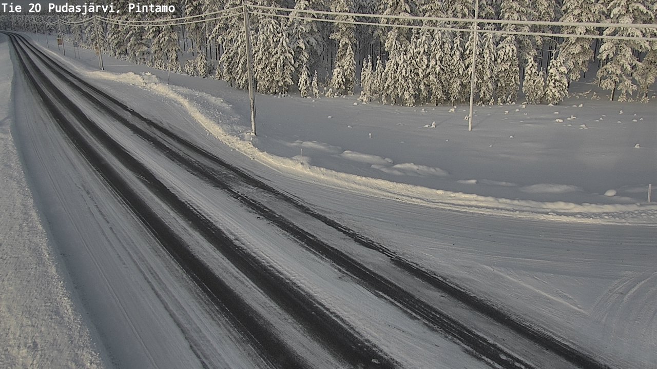 Kelikamerat Kuva Tie 20 Pudasjärvi, Pintamo, Pudasjärvi, Pohjois-Pohjanmaa