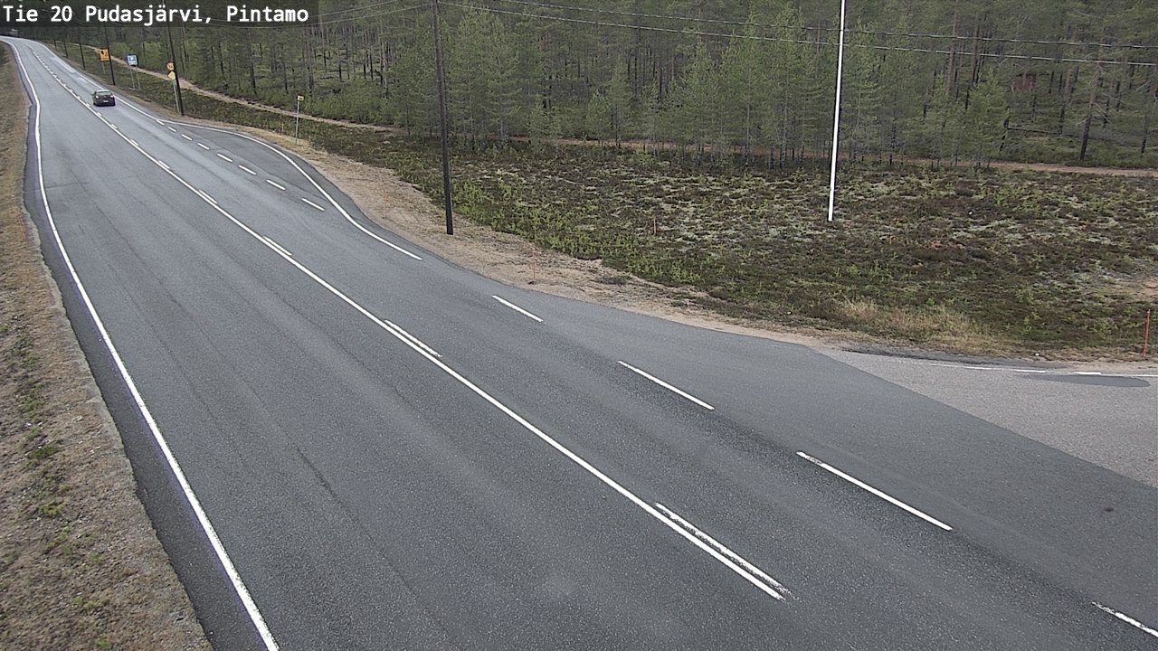 Kelikamerat Kuva Tie 20 Pudasjärvi, Pintamo, Pudasjärvi, Pohjois-Pohjanmaa