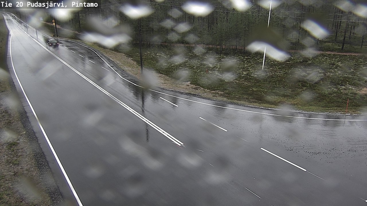 Weather Camera Image Väg 20 Pudasjärvi, Pintamo, Pudasjärvi, Pohjois-Pohjanmaa