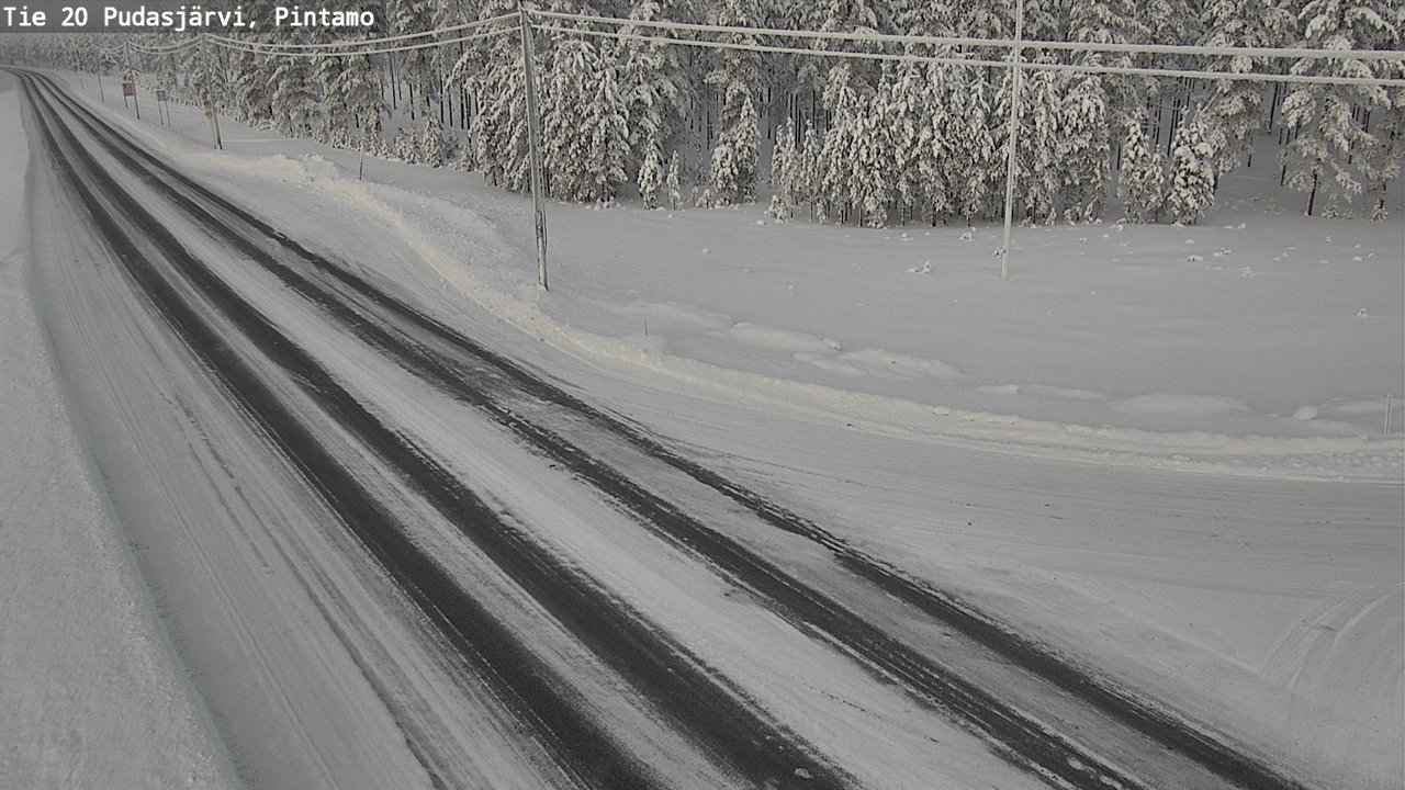Kelikamerat Kuva Tie 20 Pudasjärvi, Pintamo, Pudasjärvi, Pohjois-Pohjanmaa