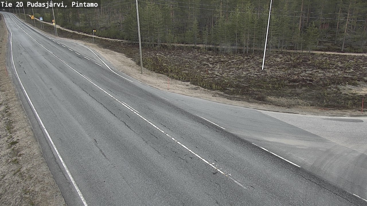 Kelikamerat Kuva Tie 20 Pudasjärvi, Pintamo, Pudasjärvi, Pohjois-Pohjanmaa