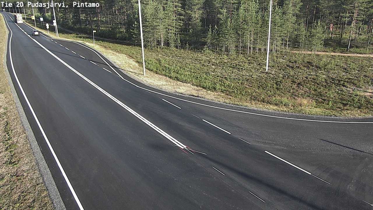Kelikamerat Kuva Tie 20 Pudasjärvi, Pintamo, Pudasjärvi, Pohjois-Pohjanmaa