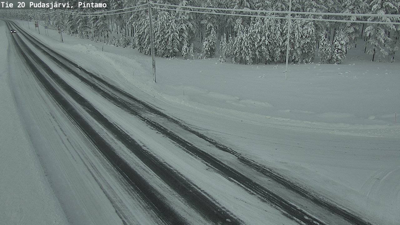 Kelikamerat Kuva Tie 20 Pudasjärvi, Pintamo, Pudasjärvi, Pohjois-Pohjanmaa