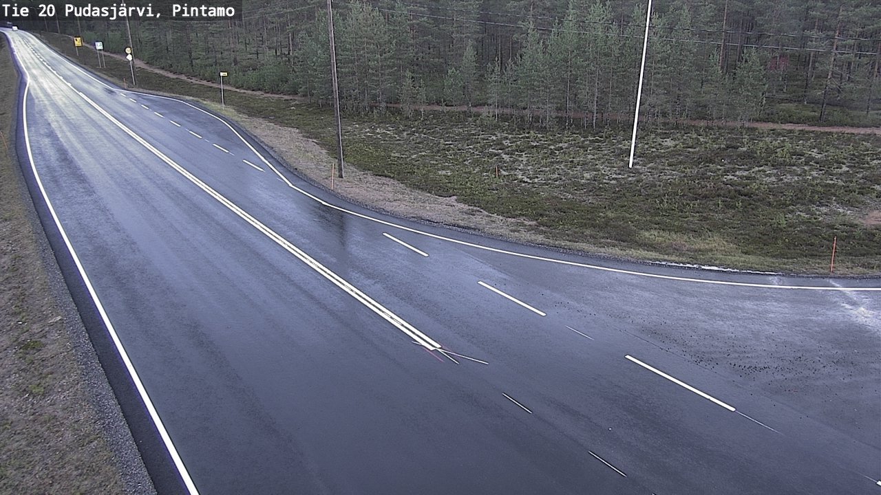 Kelikamerat Kuva Tie 20 Pudasjärvi, Pintamo, Pudasjärvi, Pohjois-Pohjanmaa