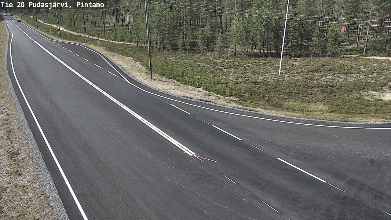 Kelikamerat Kuva Tie 20 Pudasjärvi, Pintamo, Pudasjärvi, Pohjois-Pohjanmaa