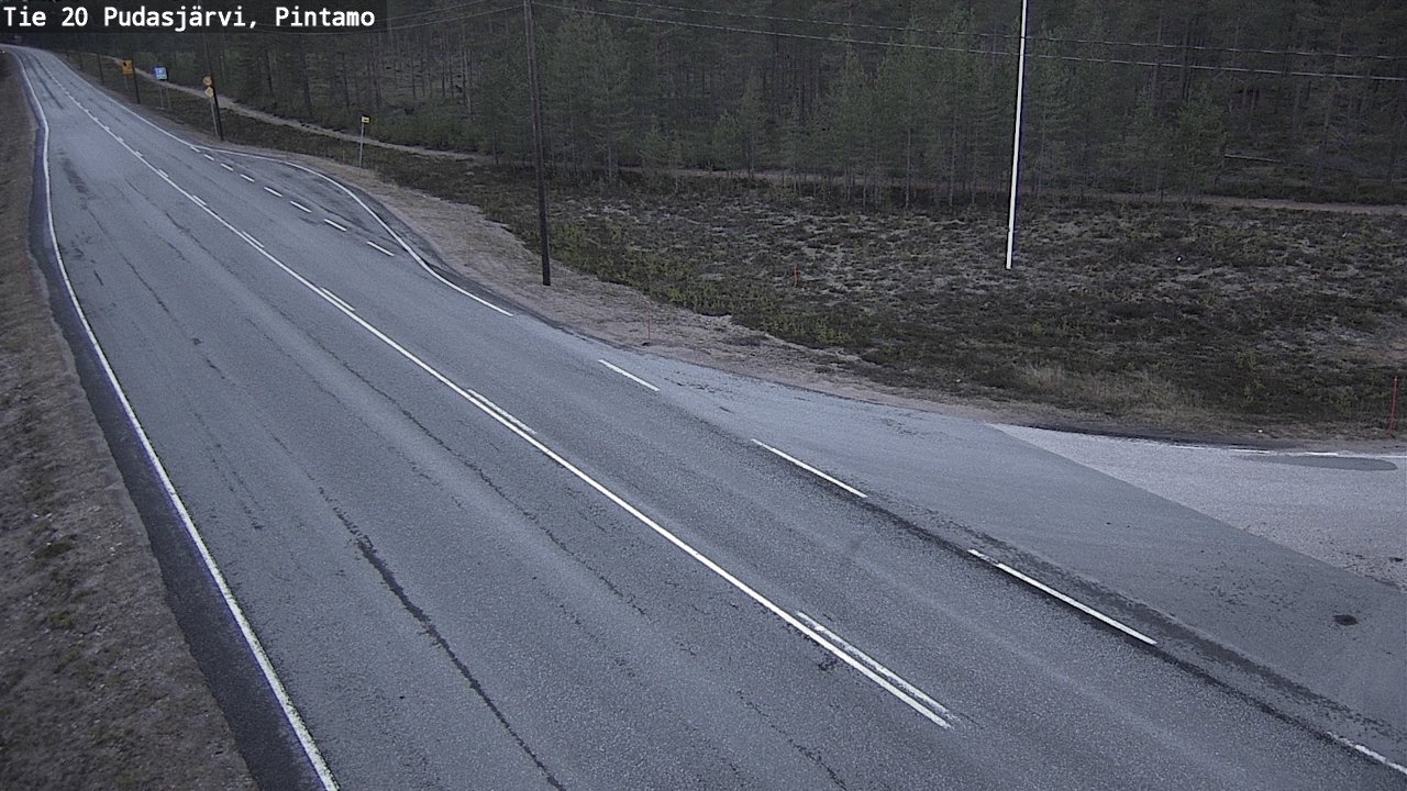 Kelikamerat Kuva Tie 20 Pudasjärvi, Pintamo, Pudasjärvi, Pohjois-Pohjanmaa