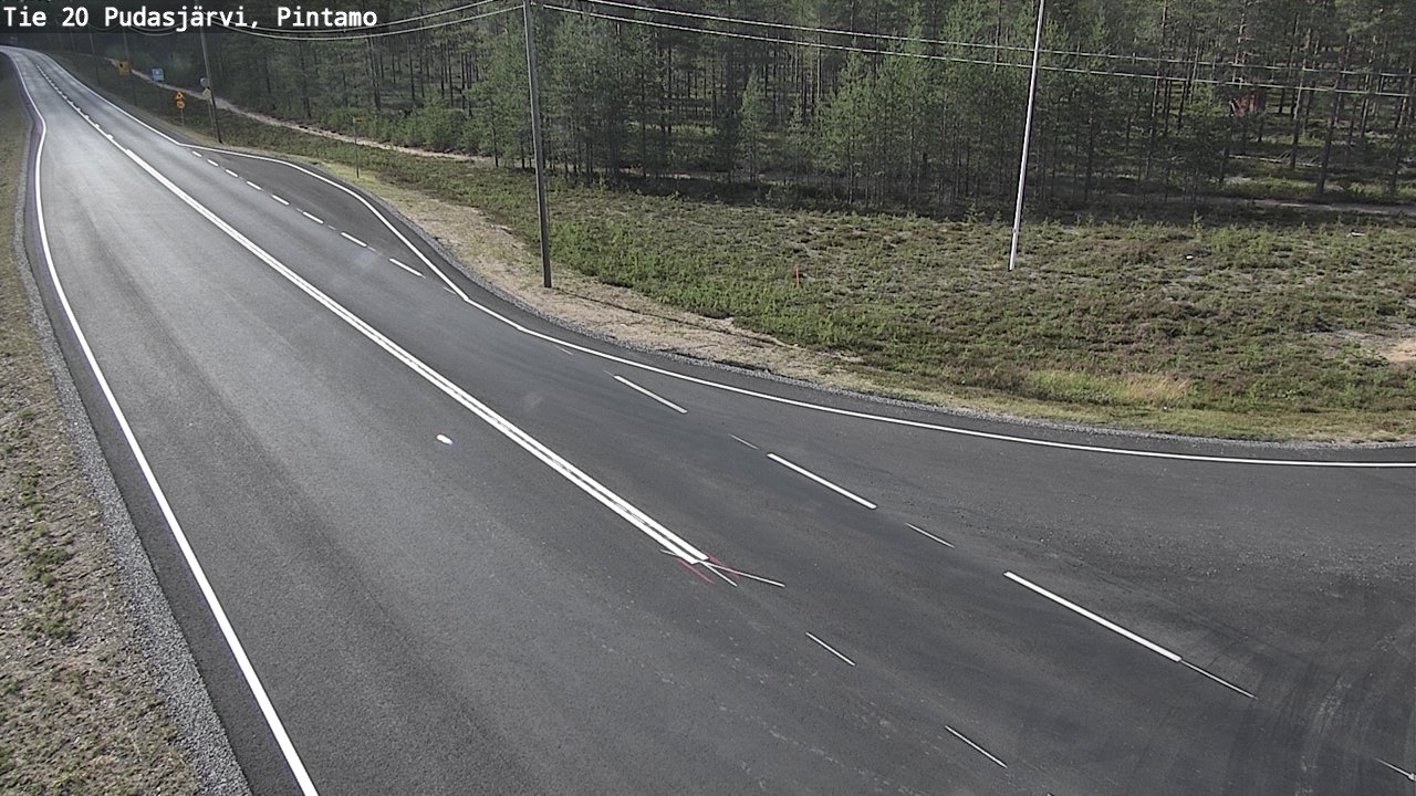Kelikamerat Kuva Tie 20 Pudasjärvi, Pintamo, Pudasjärvi, Pohjois-Pohjanmaa