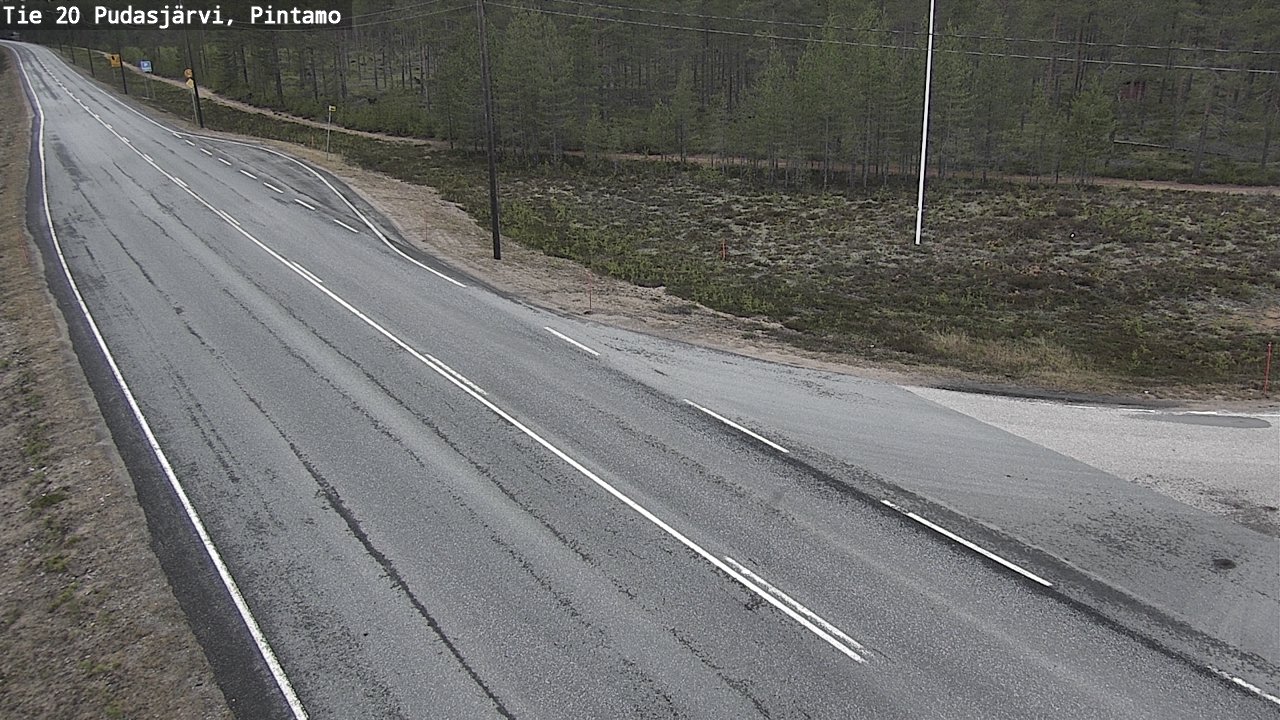 Kelikamerat Kuva Tie 20 Pudasjärvi, Pintamo, Pudasjärvi, Pohjois-Pohjanmaa