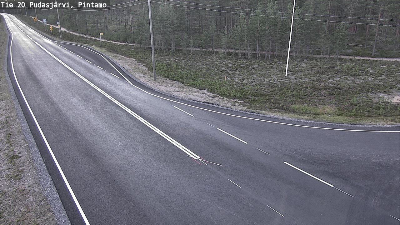 Kelikamerat Kuva Tie 20 Pudasjärvi, Pintamo, Pudasjärvi, Pohjois-Pohjanmaa