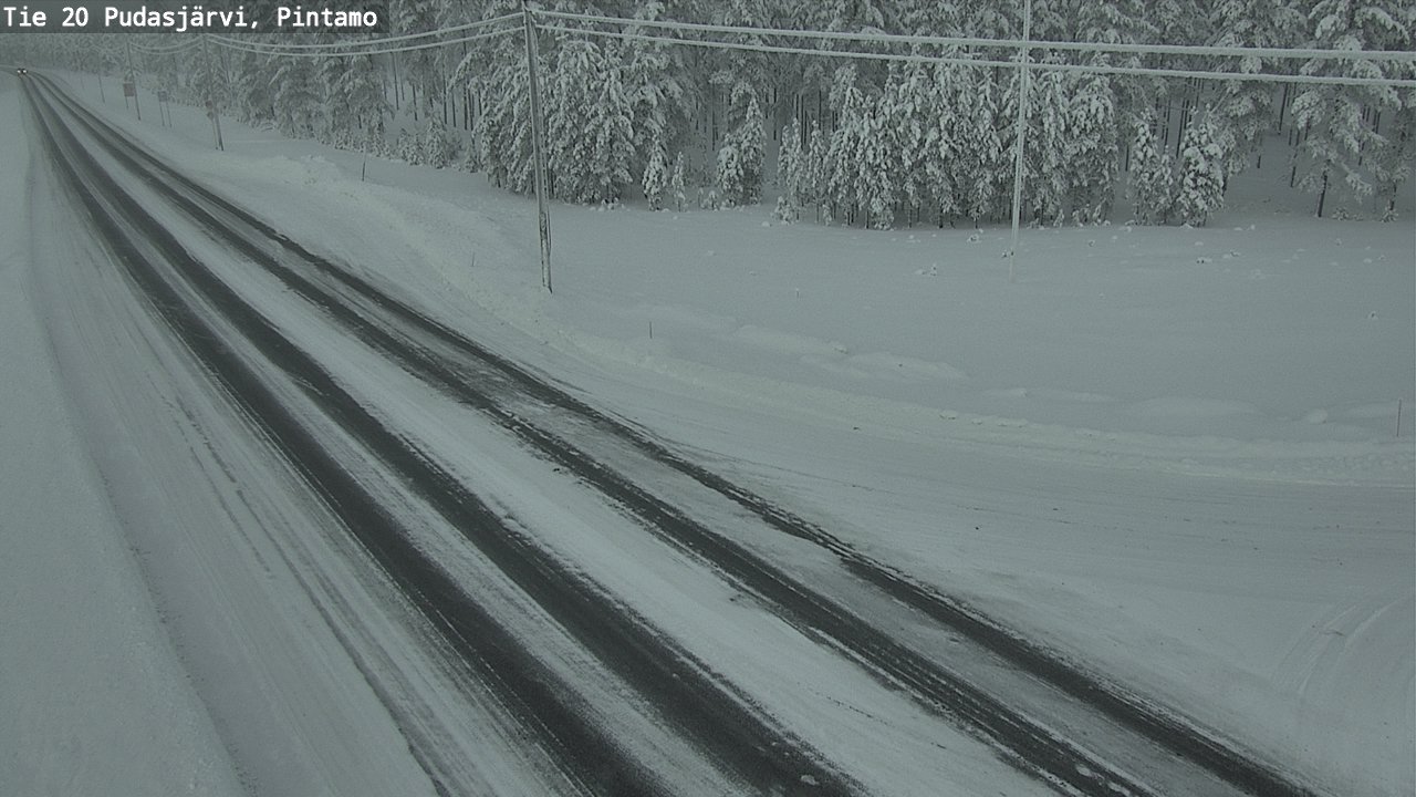 Kelikamerat Kuva Tie 20 Pudasjärvi, Pintamo, Pudasjärvi, Pohjois-Pohjanmaa