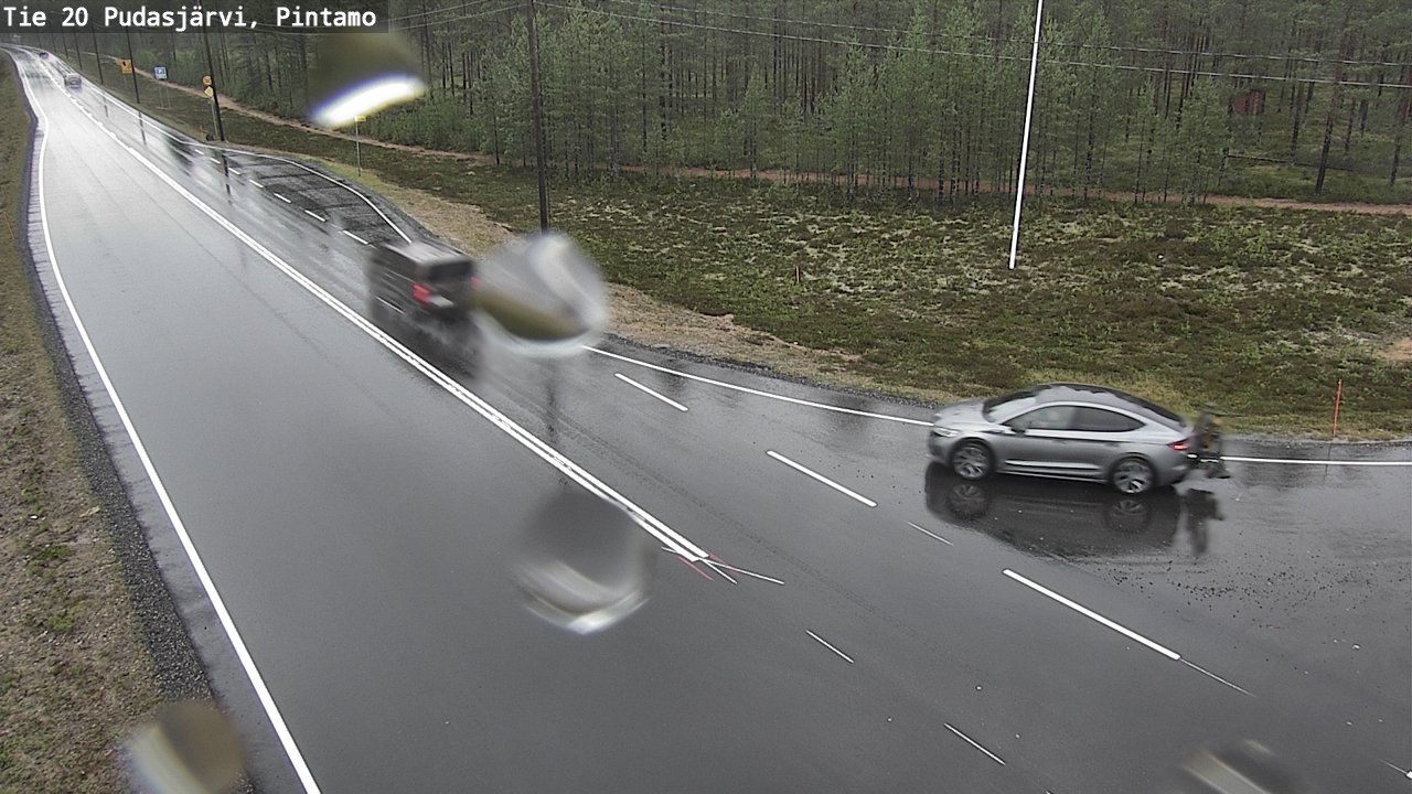 Weather Camera Image Väg 20 Pudasjärvi, Pintamo, Pudasjärvi, Pohjois-Pohjanmaa