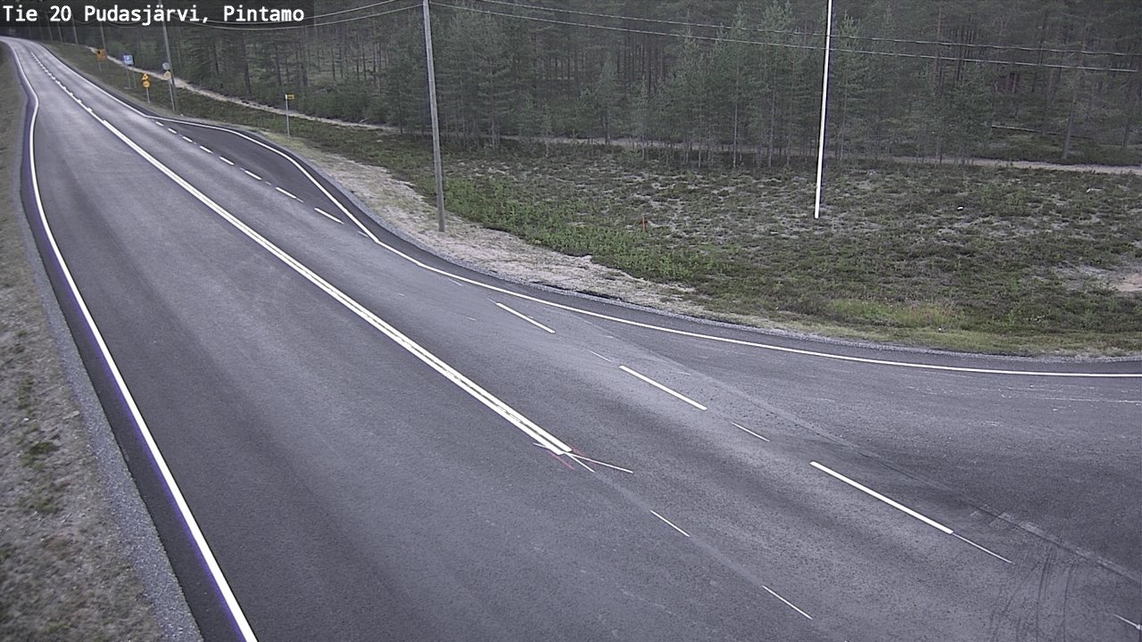 Kelikamerat Kuva Tie 20 Pudasjärvi, Pintamo, Pudasjärvi, Pohjois-Pohjanmaa