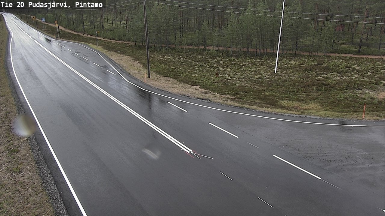 Kelikamerat Kuva Tie 20 Pudasjärvi, Pintamo, Pudasjärvi, Pohjois-Pohjanmaa