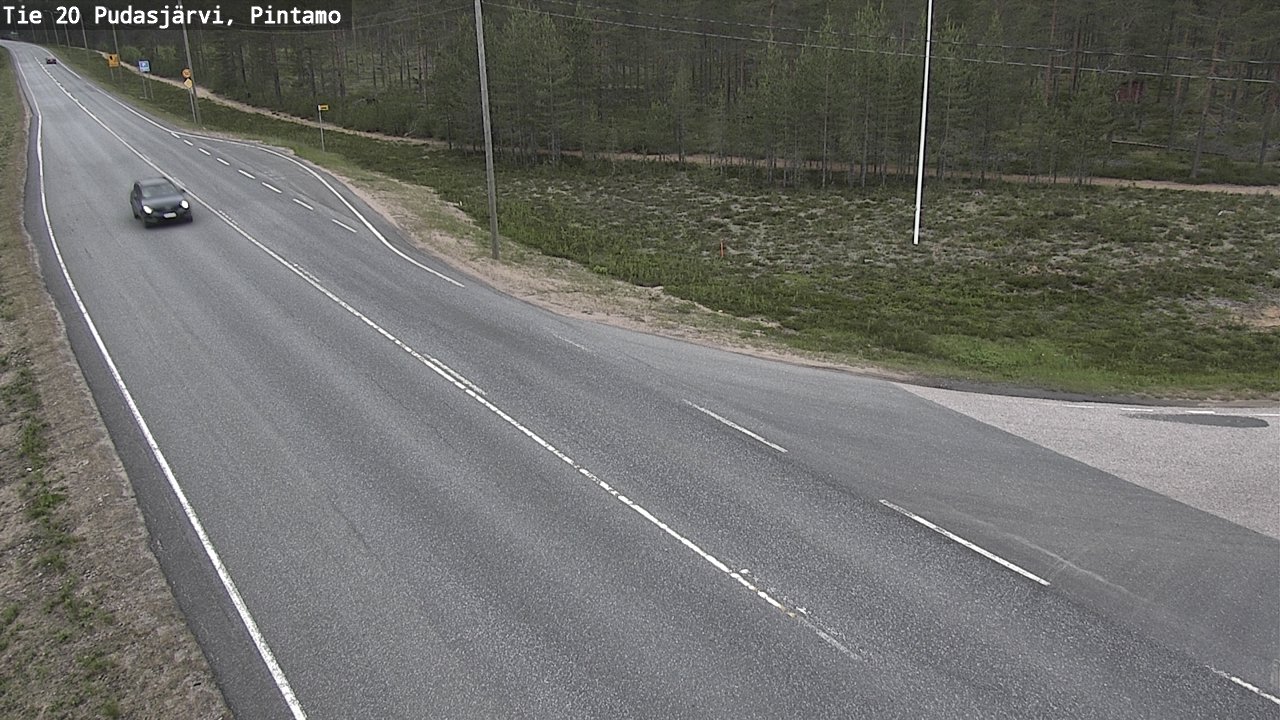 Kelikamerat Kuva Tie 20 Pudasjärvi, Pintamo, Pudasjärvi, Pohjois-Pohjanmaa