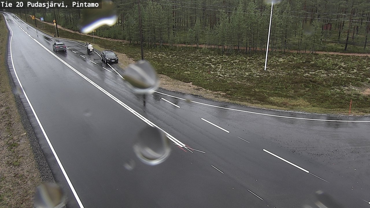Weather Camera Image Väg 20 Pudasjärvi, Pintamo, Pudasjärvi, Pohjois-Pohjanmaa