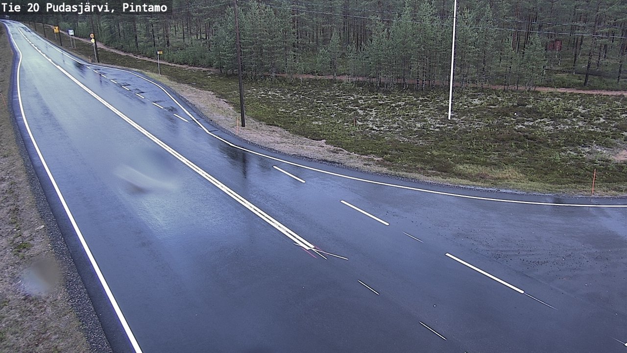 Kelikamerat Kuva Tie 20 Pudasjärvi, Pintamo, Pudasjärvi, Pohjois-Pohjanmaa