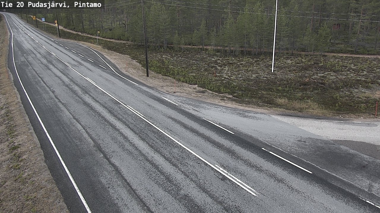 Kelikamerat Kuva Tie 20 Pudasjärvi, Pintamo, Pudasjärvi, Pohjois-Pohjanmaa