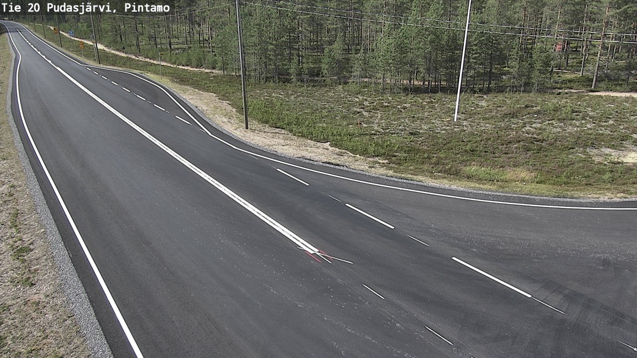 Kelikamerat Kuva Tie 20 Pudasjärvi, Pintamo, Pudasjärvi, Pohjois-Pohjanmaa